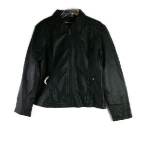 Bullet Proof - Leather Moto Style Jacket - Size XL